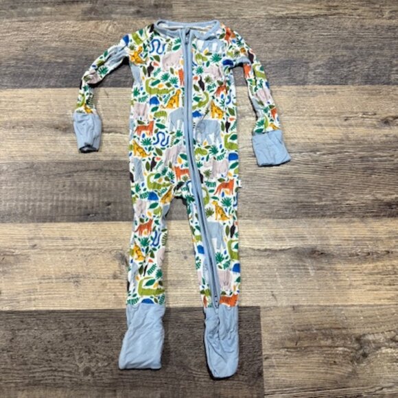 Little Sleepies 6-12 Months Safari/Animal Print Pajamas - Picture 1 of 5